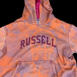 A$AP ROCKY RUSSEL HOODIE with skulls purple & orange